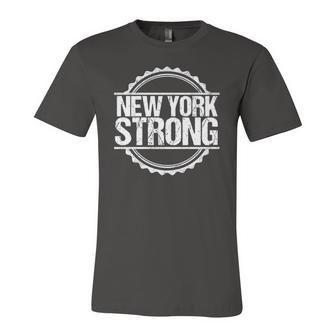 New York Strong New York Support Home Roots Pride Jersey T-Shirt | Mazezy