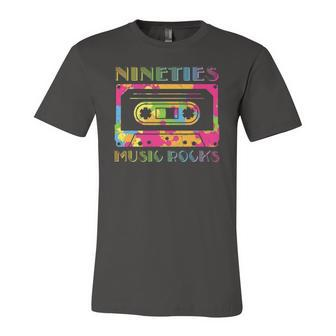 Nineties Cassette Music Rocks- 90S Jersey T-Shirt | Mazezy