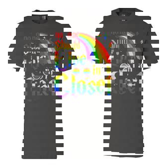 No One Should Live In A Closet Lgbt-Q Gay Pride Proud Ally Jersey T-Shirt | Mazezy