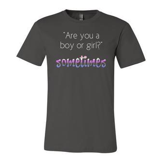 Nonbinary Genderfluid Pride Flag Gender Queer Jersey T-Shirt | Mazezy