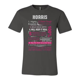 Norris Name Gift Norris V2 Unisex Jersey Short Sleeve Crewneck Tshirt - Seseable