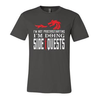 Im Not Procrastinating Im Doing Side Quests Dungeons & Dragons Jersey T-Shirt | Mazezy