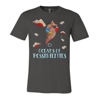 Oceans Of Possibilities Summer Reading 2022 Librarian Jersey T-Shirt | Mazezy