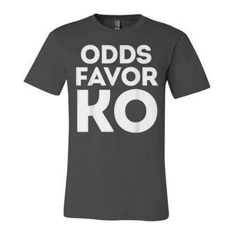 Odds Favor Ko - Colorful Boxing Unisex Jersey Short Sleeve Crewneck Tshirt - Seseable