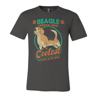 Official Dog Of The Coolest People In The World Funny 58 Beagle Dog Unisex Jersey Short Sleeve Crewneck Tshirt - Seseable
