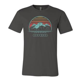 Ohio Retro Mountain Hiking 80S Style Jersey T-Shirt | Mazezy