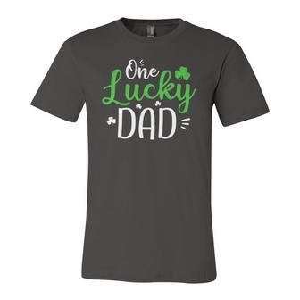 One Lucky Dad St Patricks Day Daddy Jersey T-Shirt | Mazezy