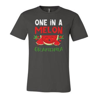 One In A Melon Grandma Love Watermelon Summer Fruit Lover Jersey T-Shirt | Mazezy