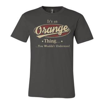 Orange Shirt Personalized Name Gifts T Shirt Name Print T Shirts Shirts With Name Orange Unisex Jersey Short Sleeve Crewneck Tshirt - Seseable