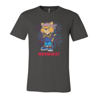 Orange Tabby Gangsta Cat Tattoos Bandana July 4Th Cat Lover Jersey T-Shirt | Mazezy