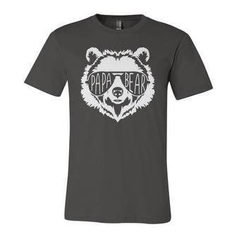 Papa Bear Face With Sunglasses Jersey T-Shirt | Mazezy