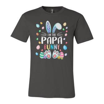 Im The Papa Bunny Easter Day Matching Outfits Jersey T-Shirt | Mazezy