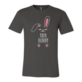 Papa Bunny Matching Easter Bunny Egg Hunting Jersey T-Shirt | Mazezy