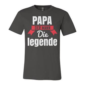 Papa Der Mann Die Legende Papa T-Shirt Fathers Day Gift Unisex Jersey Short Sleeve Crewneck Tshirt - Monsterry UK
