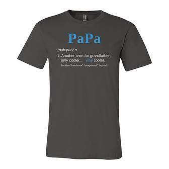 Papa Like A Grandfather Only Cooler Definition Classic Jersey T-Shirt | Mazezy