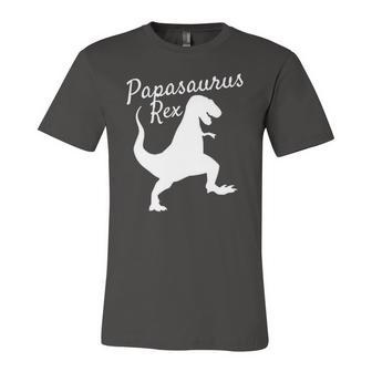 Papa Saurus Rex Dinosaur Pajamas Jersey T-Shirt | Mazezy
