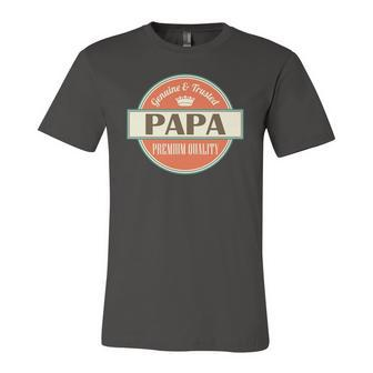 Papa Vintage Dad Fathers Day Tee Jersey T-Shirt | Mazezy