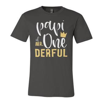 Papi Of Mr Onederful 1St Birthday First One-Derful Matching Jersey T-Shirt | Mazezy