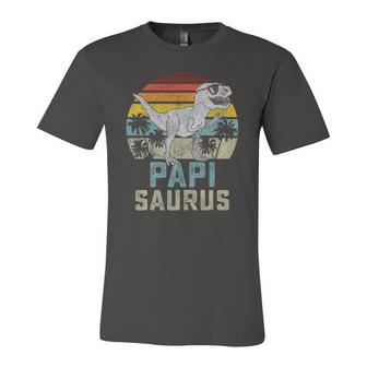 Papisaurusrex Dinosaur Papi Saurus Matching Jersey T-Shirt | Mazezy