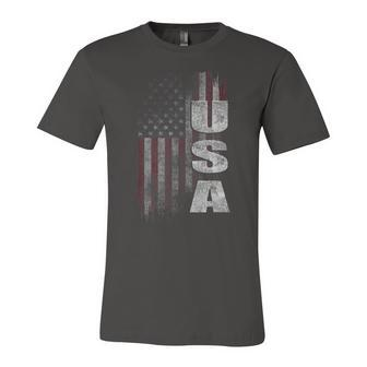 Patriotic Usa American Flag V2 Jersey T-Shirt | Mazezy