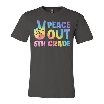 Peace Out 6Th Grade 2022 Graduate Happy Last Day Of School Jersey T-Shirt | Mazezy