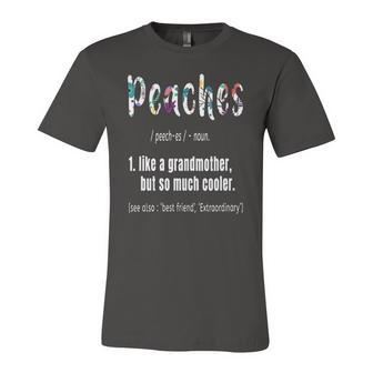Peaches Like Grandmother But So Much Cooler Cute Jersey T-Shirt | Mazezy