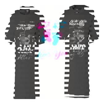 Pink Or Blue Gamma Loves You Baby Gender Reveal Jersey T-Shirt | Mazezy