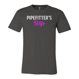 Pipefitters Wife Pipefitter Sprinkler Fitter Jersey T-Shirt | Mazezy