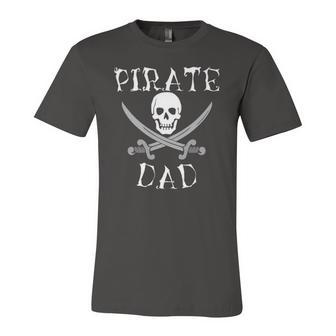 Pirate Dad Awesome Skull And Swords Halloween Tee Jersey T-Shirt | Mazezy
