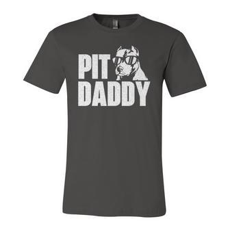 Pit Daddy Pitbull Dog Lover Pibble Pittie Pit Bull Terrier Jersey T-Shirt | Mazezy