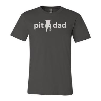 Pitbull Dad Dog Father Classic Jersey T-Shirt | Mazezy