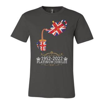 Platinum Jubilee 2022 Union Jack For Kids & Jubilee Teapot Jersey T-Shirt | Mazezy