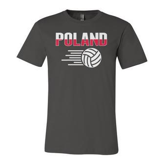 Poland Volleyball Lovers Jersey Polish Flag Sport Fans Jersey T-Shirt | Mazezy