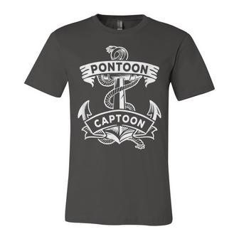 Pontoon Boat Anchor Captain Captoon Jersey T-Shirt | Mazezy