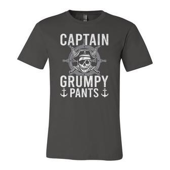 Pontoon Captain Grumpy Pants Pontooning Jersey T-Shirt | Mazezy