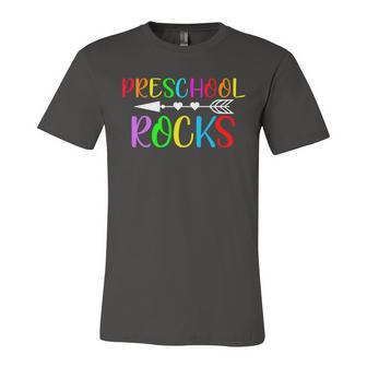 Preschool Rocks Unisex Jersey Short Sleeve Crewneck Tshirt - Monsterry