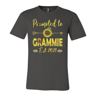 Promoted To Grammie Est 2022 Sunflower Jersey T-Shirt | Mazezy