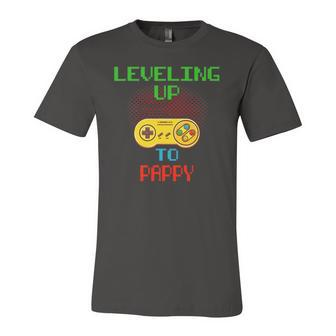 Promoted To Pappy Unlocked Gamer Leveling Up Jersey T-Shirt | Mazezy