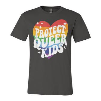 Protect Queer Kids Gay Pride Lgbt Support Queer Pride Month Unisex Jersey Short Sleeve Crewneck Tshirt - Seseable