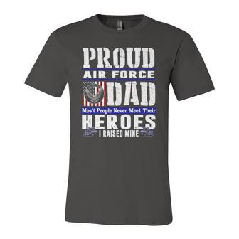 Proud Air Force Dad US Air Force Veteran Military Pride Jersey T-Shirt | Mazezy