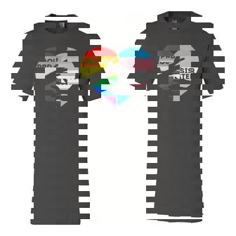 Proud Ally Sister Lgbtq Transgender Ally Proud Sister Pride Jersey T-Shirt | Mazezy