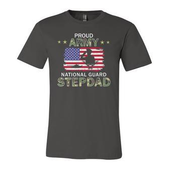 Proud Army National Guard Stepdad Jersey T-Shirt | Mazezy