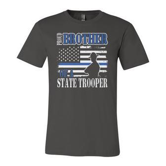 Proud Brother Of A State Police Officer Jersey T-Shirt | Mazezy