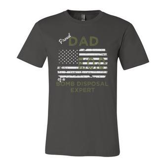 Proud Dad Of A Bomb Disposal Expert Eod Flag Jersey T-Shirt | Mazezy