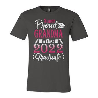 Proud Grandma Of A 2022 Graduate Class Of 2022 Graduation Jersey T-Shirt | Mazezy
