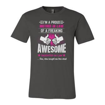 Im A Proud Mother In Law Of An Awesome Daughter In Law Jersey T-Shirt | Mazezy