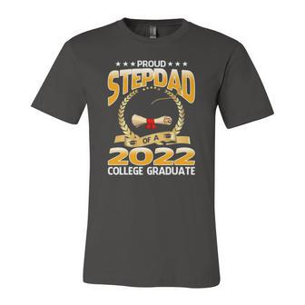 Proud Stepdad Of A 2022 College Graduate Graduation Jersey T-Shirt | Mazezy