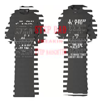 Im A Proud Stepdad Of A Freaking Amazing Fathers Day Jersey T-Shirt | Mazezy