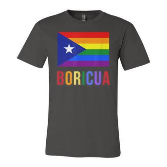 Puerto Rico Boricua Gay Pride Lgbt Rainbow Wepa Jersey T-Shirt | Mazezy