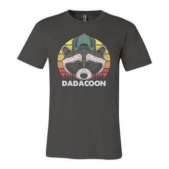Raccoon Owner Dad Trash Panda Father Dadacoon Fathers Day Jersey T-Shirt | Mazezy